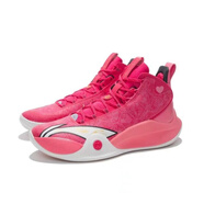 李寧（LI-NING）籃球鞋男CJ1麥科勒姆籃球比賽鞋?科技高幫減震 ABAR019-20情人節 40