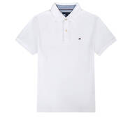 TOMMY HILFIGER 湯米 希爾費格 經(jīng)典男士T恤 純棉短袖翻領(lǐng)上衣男 白色POLO衫C817857318 M （建議140-160斤）