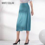 白領(lǐng)女裝 條紋針織 大擺 半身裙OL-TIAOZH22-190 綠色 170/XL