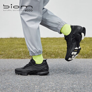 愛步（ECCO）【BIOM C】牛皮防滑耐磨戶外登山運動鞋男 健步800424 黑色42