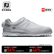 FootJoy 高爾夫球鞋男士FJ Pro/SL專業(yè)競(jìng)技無釘款golf鞋舒適防滑防潑水鞋 53078-白[旋鈕] 43 碼=美碼8.5碼