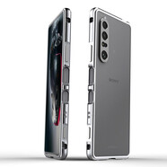 龍豈 Sony Xperia 1 III手機殼索尼XP10III金屬邊框保護(hù)殼3代磨砂潮牌個性創(chuàng)意三 索尼1 III 3代（金屬邊框式-螺絲固定）銀灰