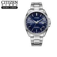 西鐵城（CITIZEN）手表男表女表簡(jiǎn)約休閑光動(dòng)能電波情侶手表日期顯示情人節禮物 CB0250-84L
