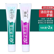 fe金典牙醫金典牙膏雪豹fe經(jīng)典牙醫生物酶牙膏105克干刷牙膏早晚裝生物 潔白牙齒+護齦105克*2支