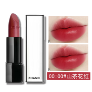 香奈兒（Chanel）春季新品白晝之夜唇膏白管啞光絲絨口紅母親節情人節禮物送女友 00:00#山茶花紅