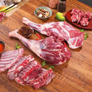 伊萊曼諾（ILEMANO）寧夏灘羊肉 生鮮分割整半只羊 羊腿羊排羊蝎子羊肉卷禮盒 清真 羊后腿4斤+羊排6斤