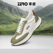 零度Zero戶(hù)外運動(dòng)皮鞋2025秋季新款輕量舒適男鞋防滑耐磨百搭潮鞋 YF1882白綠 44