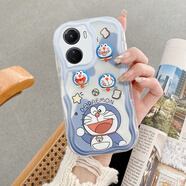韓菲琪VIVO Y35手機(jī)殼y35m保護(hù)套V2230A奶油紋卡通可愛(ài)立體公仔磨砂男女孩5G軟硅膠透明全包防摔外殼 【新新奶油公仔】可愛(ài)叮當(dāng)貓 vivo Y35/Y35m (5G)