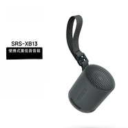 索尼（SONY）SRS-XB100 便攜式無(wú)線(xiàn)音響 藍牙音響 低音音響 戶(hù)外音箱 黑色 灰色