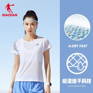 喬丹短袖t恤女夏季薄款運(yùn)動(dòng)速干衣圓領(lǐng)冰絲休閑跑步上衣女健身服