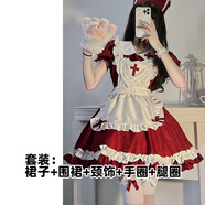 創(chuàng)京懿選萬圣節(jié)cos服女生萬圣節(jié)服裝女成人cosplay女仆裝lolita吸血鬼暗黑 十字圣女仆 S