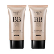 萊蔻（LAIKOU）隔離bb霜女自然裸妝遮瑕粉底液美容修飾學(xué)生BB霜面部彩妝化妝品 自然色2瓶裝100g