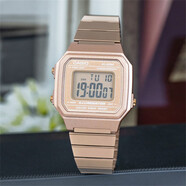 卡西歐（CASIO）手表黑色戶(hù)外運動(dòng)休閑防水男士方塊W800HG-1A 9A HM-3A 7A 電子表 B650WC-5A玫瑰金男款