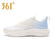361°跑步鞋女2024夏季輕速軟底緩震超輕底網(wǎng)面透氣戶(hù)外運動(dòng)鞋女 羽毛白/冰河藍  39