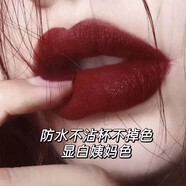 蘭奕不沾杯不掉色啞光姨媽色口紅防水滋潤顯白正紅色不脫色車?yán)遄由钌?505#姨媽色