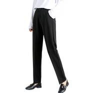 魔之韻冰絲薄款春夏季休閑褲女士高腰寬松九分運動(dòng)哈倫褲子速干1887 2020黑色(長(cháng)褲) 4XL 【155-170斤左右】