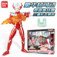 萬(wàn)代奧特曼玩具男孩玩偶裝備人偶套裝模型特利迦賽羅兒童生日禮物 豪華超可動(dòng) 泰迦三重形態(tài)套裝