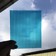 空心陽光板耐力板屋頂車棚雨棚溫室大棚四層板蜂窩板隔熱保溫遮陽 藍(lán)色 其它尺寸（咨詢客服才能下單）