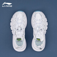 李寧（LI-NING）女鞋休閑鞋悟道2.3百搭老爹鞋2025秋冬新款籃球文化鞋運動鞋 標(biāo)準(zhǔn)白/銀色AGBR052-2 40