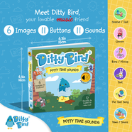 【官方旗艦店】澳洲原版dittybird發(fā)聲書 ditty bird繪本 英語兒歌童謠 DB 早教啟蒙ins Potty Time 如廁主題 11聲音+1英文歌