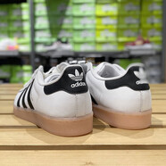阿迪達斯（adidas）三葉草女鞋2025秋季新款經(jīng)典貝殼頭休閑鞋板鞋 FW3553 白/橙 36 (220mm)