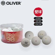OLIVEROLIVER奧立弗壁球比賽訓(xùn)練初學(xué)四速三色賽用藍(lán)點(diǎn)紅點(diǎn)黃點(diǎn)白色壁球 白色藍(lán)點(diǎn)  高彈快速 【整盒/24】