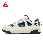 匹克（PEAK）國創(chuàng  )態(tài)極文化鞋千巖萬(wàn)語(yǔ)板鞋男鞋冬季新款百搭軟底休閑鞋運動(dòng)鞋男 乳白/深灰 39