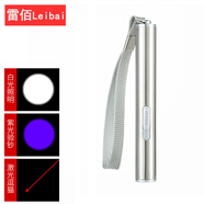 雷佰（Leibai）913強光迷你小手電筒 紫光驗鈔燈 激光紅外線教鞭 紫外線驗鈔筆