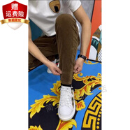 簡(jiǎn)夕墨 男裝六兜早秋百搭條絨休閑褲男長(cháng)褲子新款 駝色 30 (100-120斤)