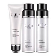 奧洛菲（OLEVA）化妝品套裝水乳眼霜補水滋潤溫和舒護肌膚旗艦線(xiàn)下正貨送老婆 時(shí)光女神緊致修紋系列三件套