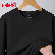 班尼路（Baleno）長袖t恤男春秋季潮流基礎款圓領內搭男士打底衫寬松純棉男裝上衣