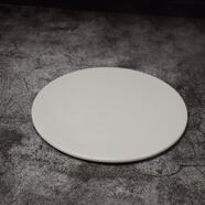 豐拓星果醬畫盤子烘焙純白陶瓷平板蛋糕西點(diǎn)慕斯點(diǎn)心創(chuàng)意壽司擺盤 白圓形陶瓷平板蛋糕盤直徑25cm