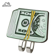 鉆后高爾夫帽夾帶磁鐵GolfMark全新球位標配件球迷用品夾子馬克 創(chuàng  )意美元