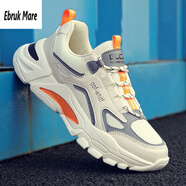 森馬品牌男鞋2025新款老爹鞋男士休閑運動(dòng)鞋男小白跑步鞋子潮鞋 F25米色 41