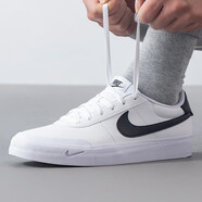 耐克（NIKE）男鞋夏季新款運(yùn)動(dòng)鞋COURT防滑耐磨低幫板鞋時(shí)尚百搭潮流休閑鞋 熱賣(mài)推薦/小白鞋/皮面 42