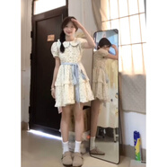 AFTER MONDAY日系森女小個子碎花連衣裙春裝顯瘦收腰短裙 連衣裙 S