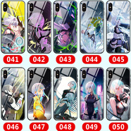 WENYAFF iPhone14/15promax玻璃15/14plus手機(jī)殼13/12/11保護(hù)套 賽博朋克邊緣行者-露西大衛(wèi)-二次元 硅膠磨砂軟殼（防摔）-下單留言機(jī)型和圖片編號