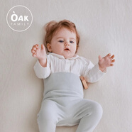 OAK FAMILY毛衣嬰兒外套套裝寶寶春裝連帽上衣男女兒童開衫針織 【護(hù)肚褲】淺灰綠 高腰護(hù)肚 100 cm(適合身高100-110cm)2-3歲