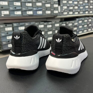 阿迪達(dá)斯 （adidas）三葉草女鞋夏季新款運(yùn)動(dòng)鞋透氣輕便緩震跑步鞋時(shí)尚休閑鞋 GZ3496/黑灰 38