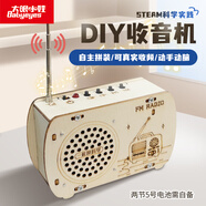 大眼小娃收音機steam科學(xué)小實驗套裝兒童DIY手工制作玩具男女孩生日禮物