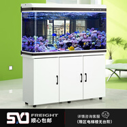 閩江（minjiang）魚缸水族箱家用屏風(fēng)生態(tài)造景中大型金龍魚缸客廳免換水魚缸 純潔白色（養(yǎng)魚禮包） 長(zhǎng)80.6*寬31.2*高124(缸體+底柜)