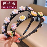 獅子頭 韓國兒童網(wǎng)紅發(fā)箍發(fā)光寶寶頭飾防滑女童不傷發(fā)碎發(fā)發(fā)卡小女孩發(fā)飾新年禮物 虎年 3#組合裝-2個(gè)裝