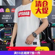 嘉曄男士T恤男短袖薄款學(xué)生短軸衣服社會(huì )人帥氣便宜恤潮流 UP短袖白色 2XL