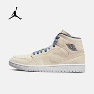 耐克（NIKE）aj女鞋 air jordan 1 女鞋秋冬新款aj1中幫板鞋潮休閑輕便籃球鞋 DM9126-104 沙堆白 38.5