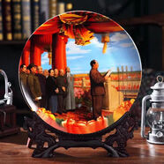 景德鎮(zhèn)陶瓷器擺件花瓶插花辦公室客廳酒柜電視柜裝飾品中式工藝品 開國大典