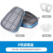 普達濾毒盒 P-H2S-1（8號）1組活性炭防毒面具過濾件防H2S有色金屬冶煉采礦