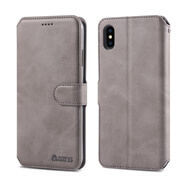 適用于iPhone13多功能手機套蘋果XS MAX 手機殼7/8錢包保護皮套 灰色 iPhone 6plus、6Splus