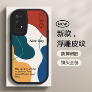 第一季（diyiji） oppo k7x手機殼手機套 全包軟殼莫蘭迪色防摔保護套 OPPO K7X 經(jīng)典黑-美好時光