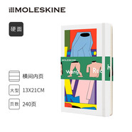 魔力斯奇那Moleskine  Detour藝術家系列 王若晗聯(lián)名限量款藝術手繪插畫筆記本 硬面日程 橫間硬面-大型本