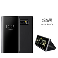 三星note958立式翻蓋S7e保護皮套S8S9+S10手機殼S原裝5g note8炫酷黑